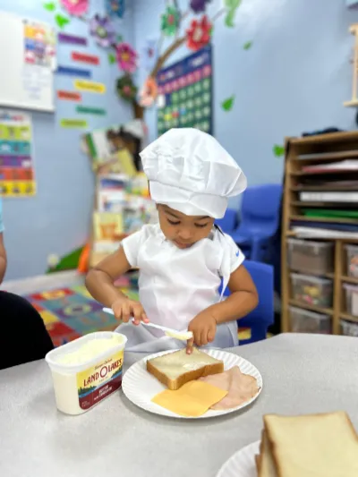 Child at Little Heaven Daycare